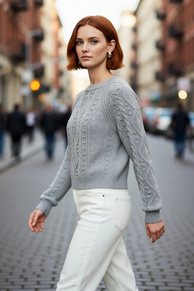 Double-Sided Ribbed Hair Knit Crop Knitwear Cardigan for Women Winter Stylish and Comfortable Clothing Good Quality