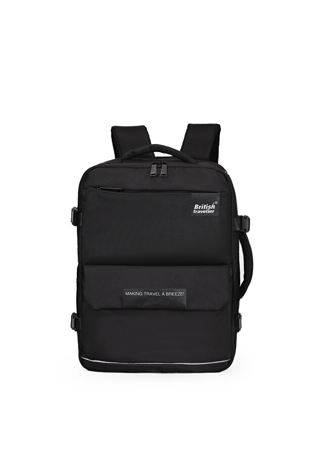 BACK PACK ATHLETIC | Oxford Fabric Laptop Backpack- Black