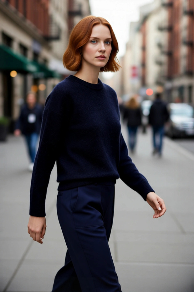 Women's Exclusive Regular Fit Low Armhole Knitwear Crew Neck Sweater Ideal Choice for Cozy Winter Days