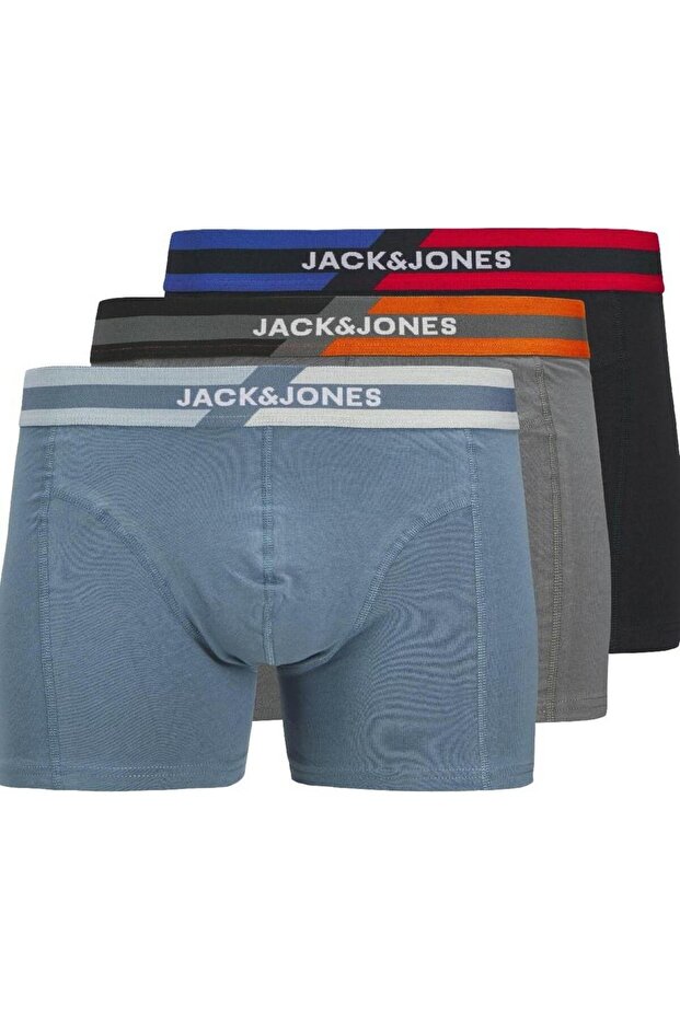 Jack Jones Teve Solıd 3 Lü Paket Erkek Boxer 12268486 - 1