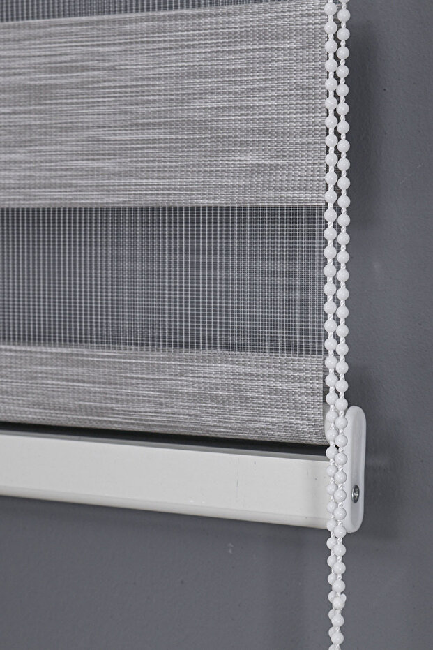 Bambu Zebra Stor Perde – Gri 07 - 4