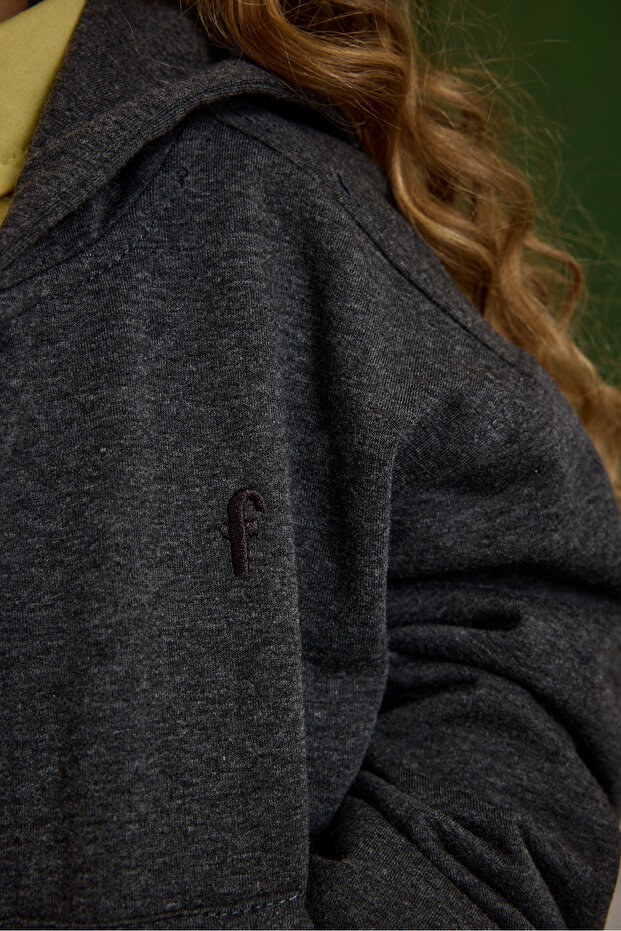 cu glugă basic Set de trening Antracit Melange - 5