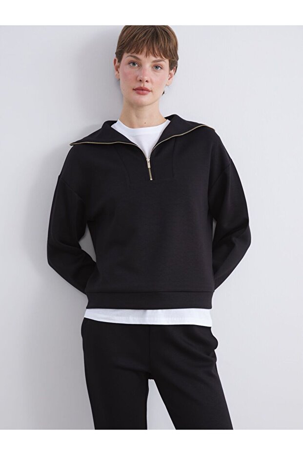 Lcw Vision Stand Collar Women's Sweatshirt