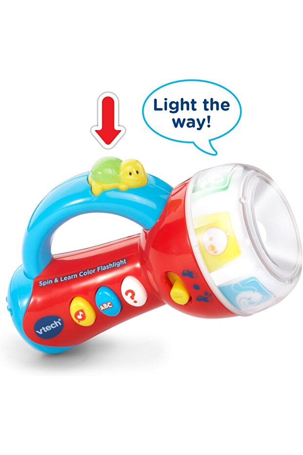 مصباح يدوي ملون من VTech Spin & Learn - 5