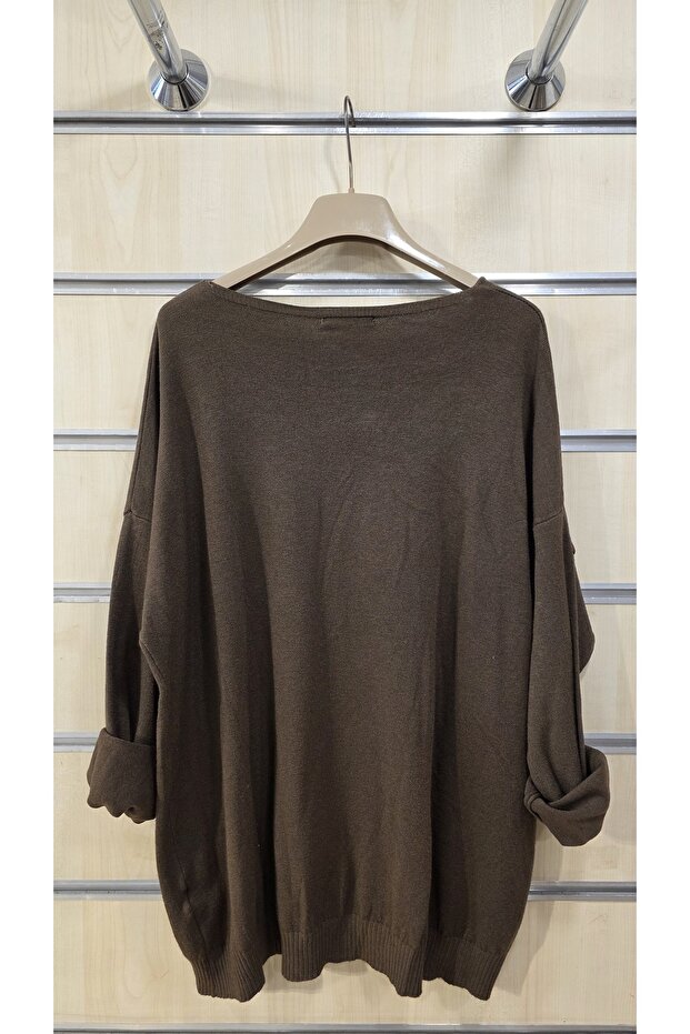 Triko Bluz Simli Baskılı - 6