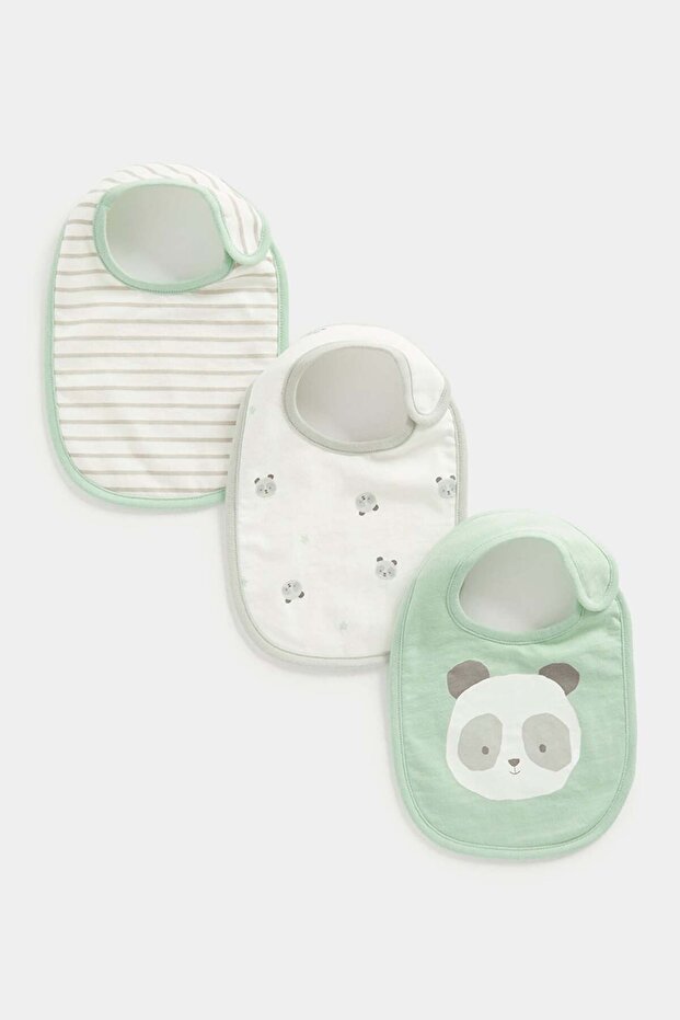 Panda Newborn Bibs - 3 Pack
