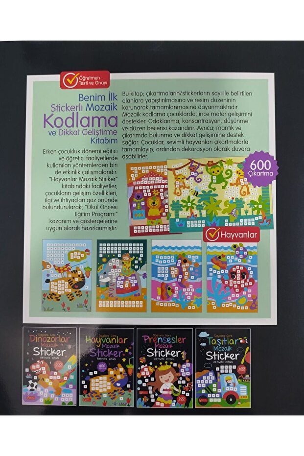 Mozaic Sticker - Animals - Activity Book - 2