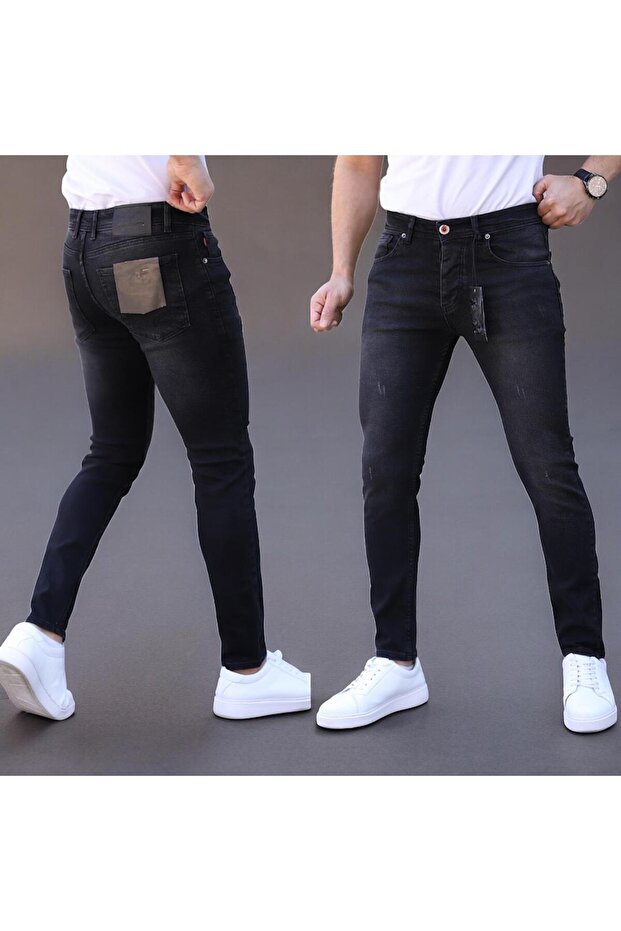 بنطلون جينز رجالي ضيق من الليكرا - 1