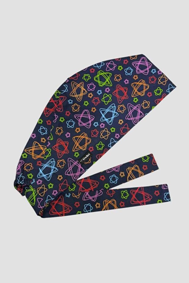 Colorful Stars Surgical Hijab Bonnet