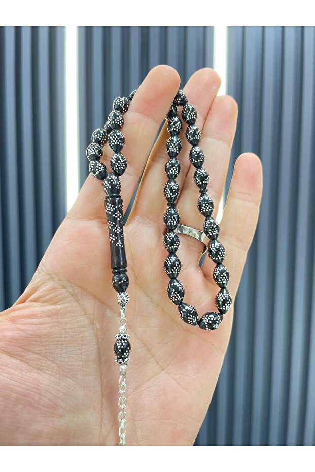 925 Ayar İşlemeli Kuka Tesbih - 2