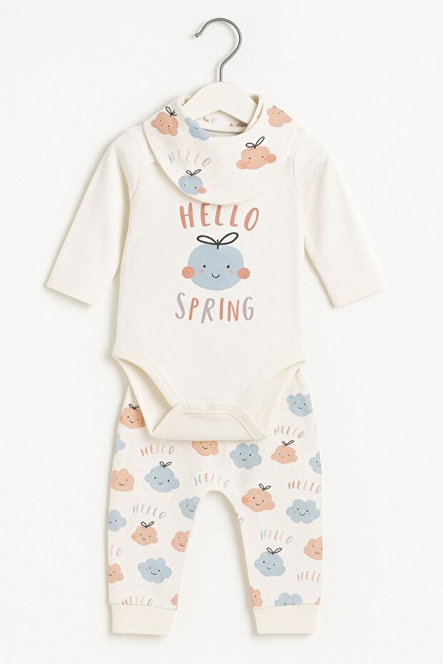 Baby Set 3 Pieces - Body+Bottom+Collar