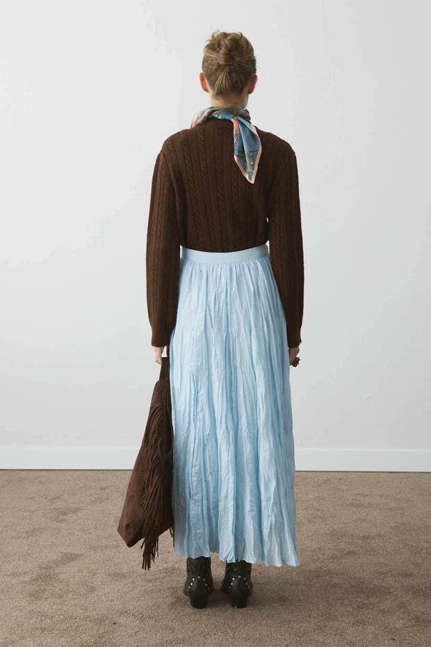 Boho Crash Soft Mavi Etek - 7