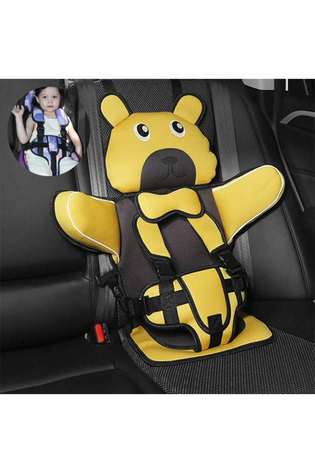 Portable Car Seat Pad for Boys and Girls, General Safety Strap