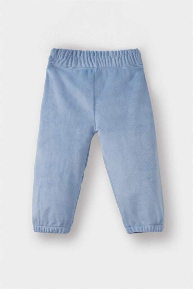 Erkek Bebek Pijama Takımı Dinozor Baskılı Uzun Kollu Welsoft Pelüş Üst Uzun Alt (25 WN) - 2