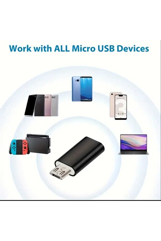 MİCRO USB den Type C dönüştürücü data veri şarj aktarımı - 7