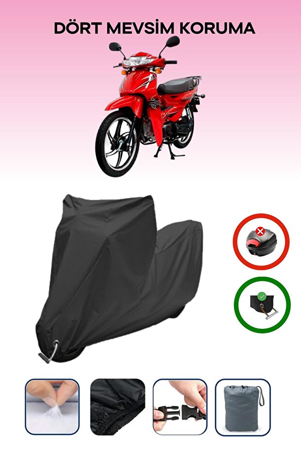 Black Lock Compatible Mondial 50 Sfc Compatible Motor Tarpaulin, Protection Cover