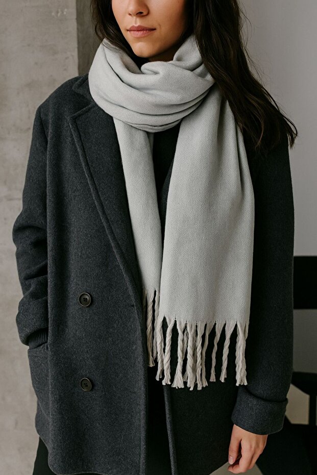 Women's Soft Buckle Yarn Wool Quality Scarf Shawl