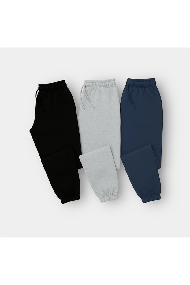 Sweatpants Set 3-Piece Casual School Sports Fashion Trend All Season in One Package