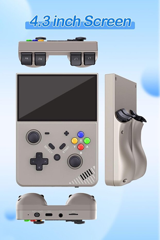 M18 Retro Handheld Game Console 4.3 Inch IPS Screen Linux OS Built-in 64G TF Retro - 4