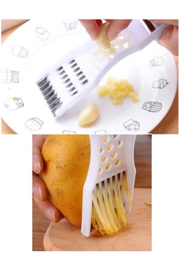 1 Adet Çok Fonksiyonlu RENDE meyve Soyucu Dilimleyici Rende - 4