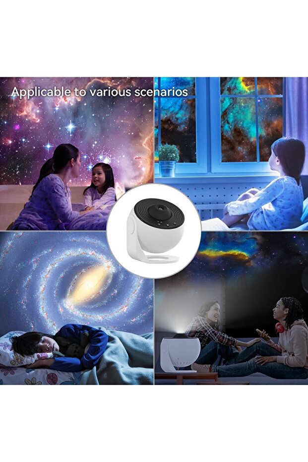 12-in-1 Galaxy Projector – Planetarium Star Projector with 360° Rotation, Solar System & Moon Nig - 6