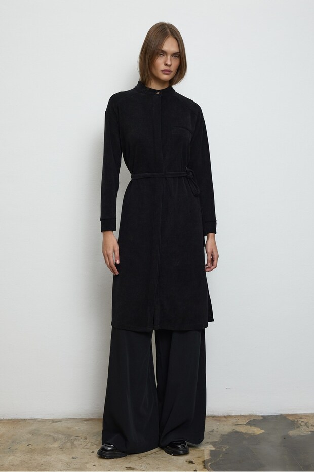 Velvet Shirt Black