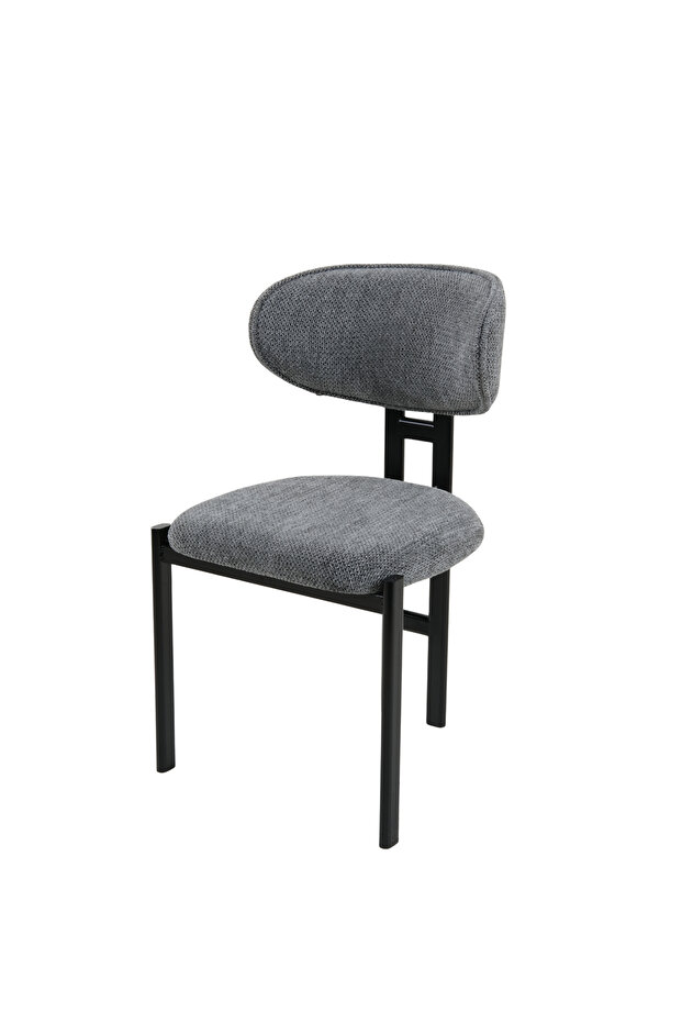 80x120 Mutfak Masası Takımı 1 Masa + 4 Sandalye Salon Masası Viktoria Model-Siyah - 5