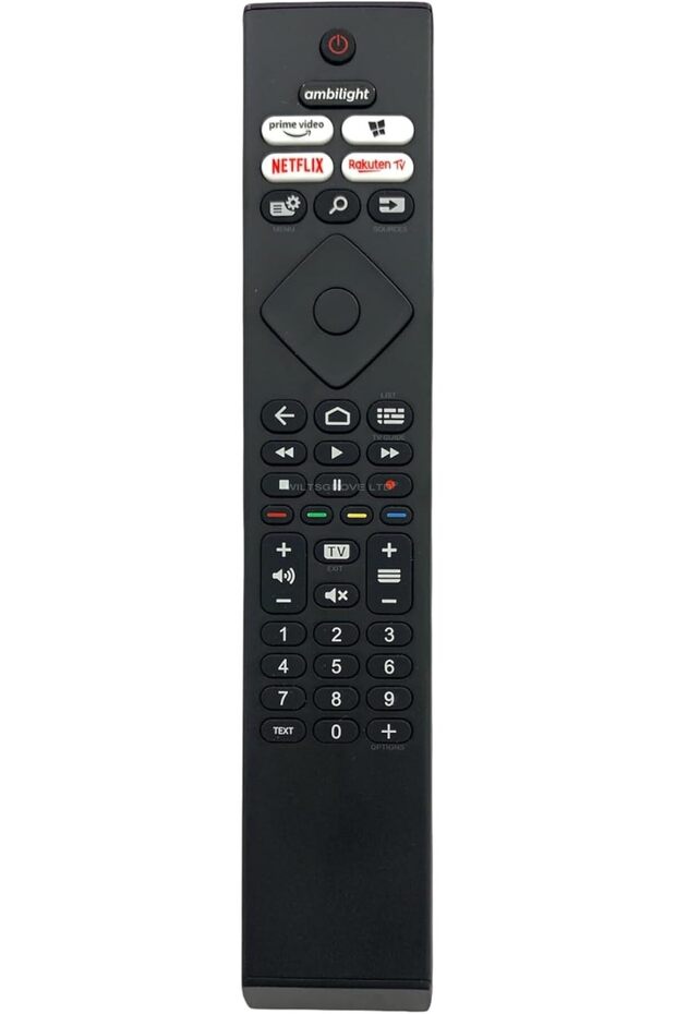 121AV Original BRC0984511/01 TV Remote Control - Compatible with Philips Ambilight TVs