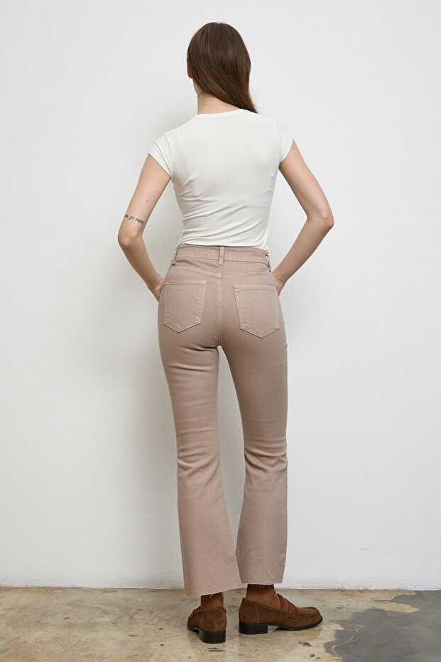 Denim Pantolon Vizon - 5