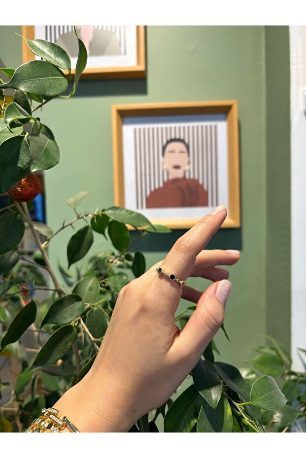 خاتم رفيع مرصع بالأحجار - 3