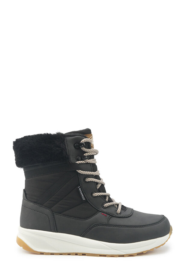 AFTER 5PR Siyah Kadın Kürklü Bot - 1