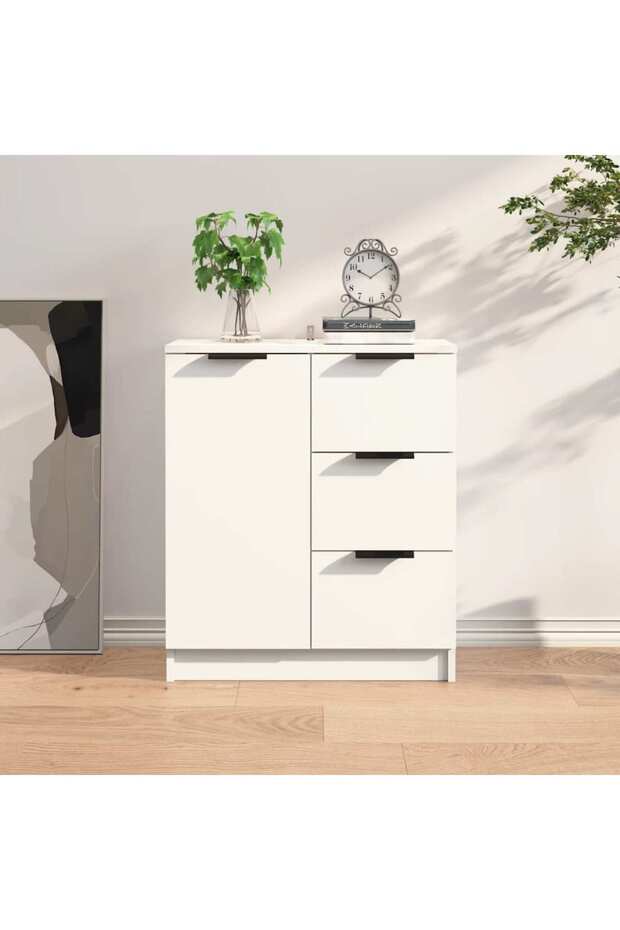 Sideboard White Engineered Wood