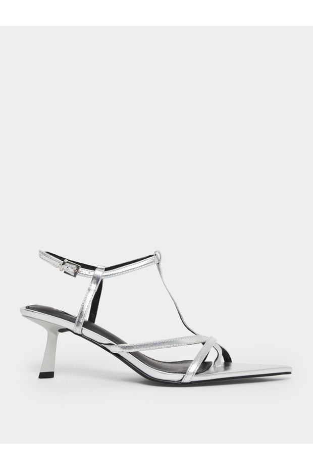 Layne Pointed Toe T-Bar Strap Sandals