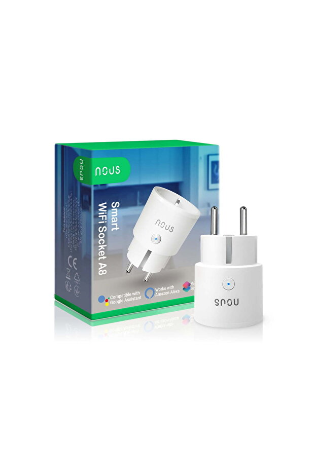 Smart WiFi socket with energy consumption monitoring, Nous, A8 - 1