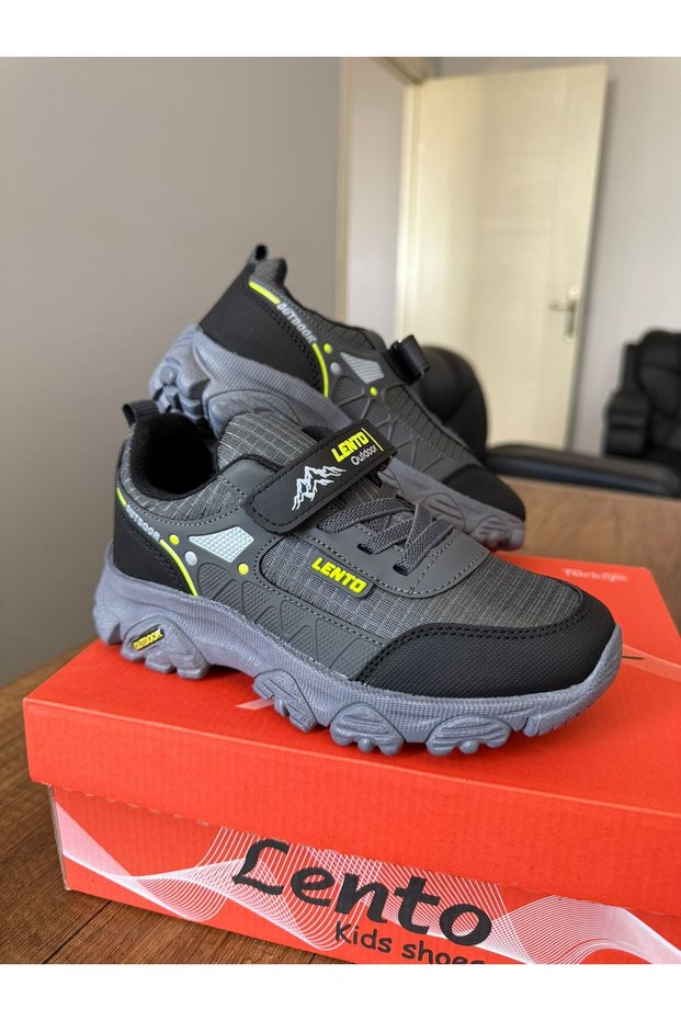 Children's Unisex Water Repellent Fabric Velcro Trekking Shoes