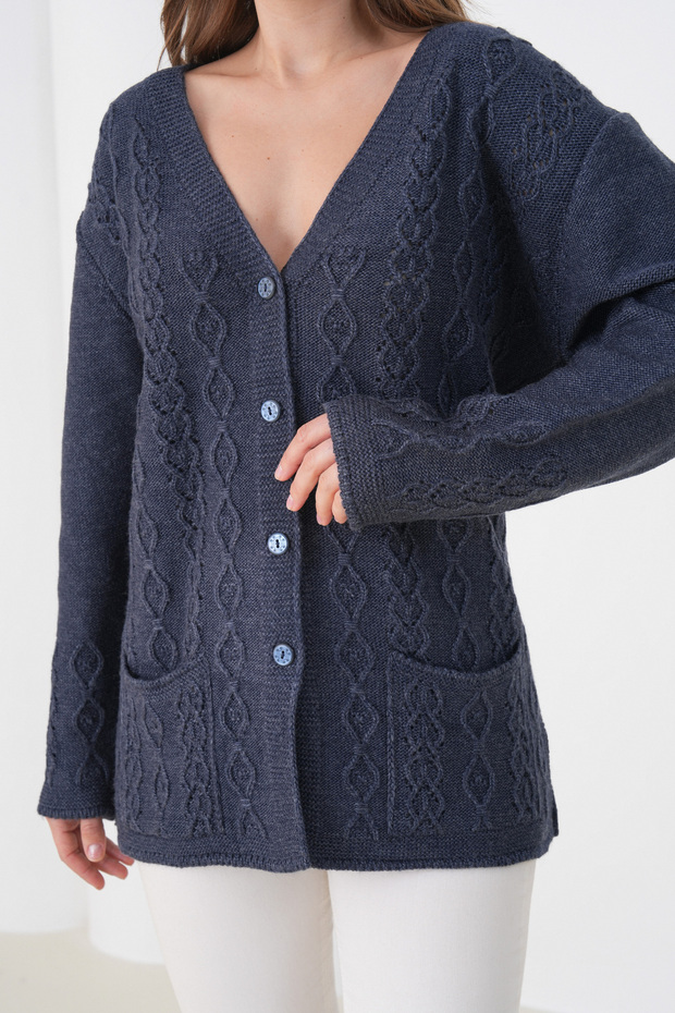 Mother Women's Knitwear Pocket Detailed Wool Cardigan