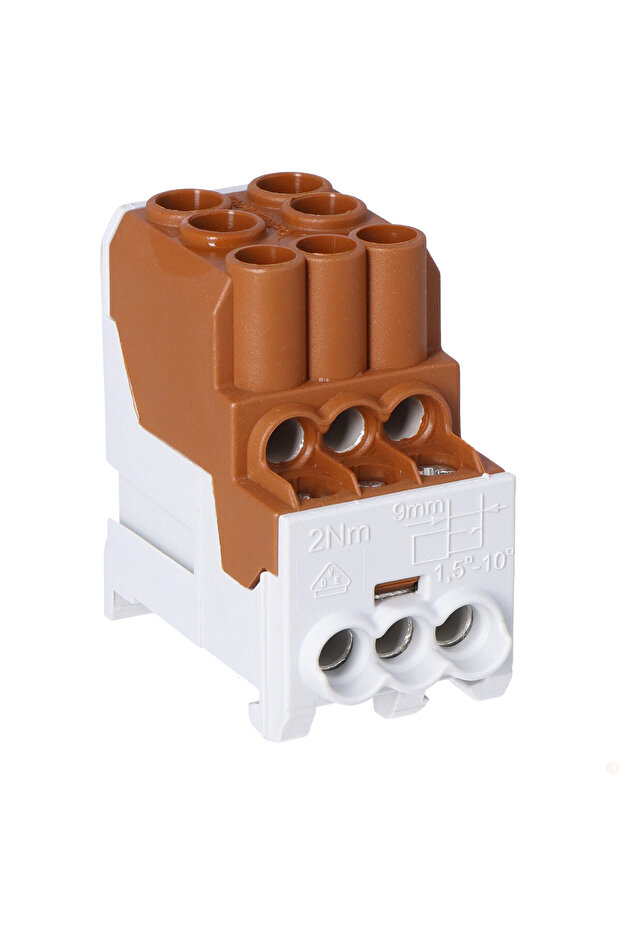 Distribution block SDB 100 AlCu 80010 SIMBLOCK brown - 2