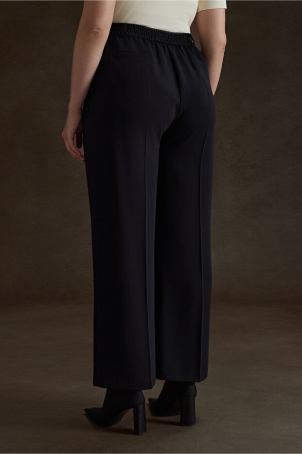 Siyah Dokuma Pantolon - 5