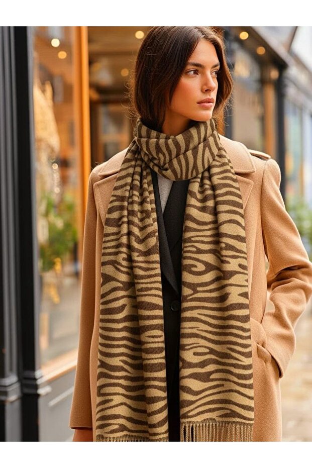زيبرا نمط شال - 1