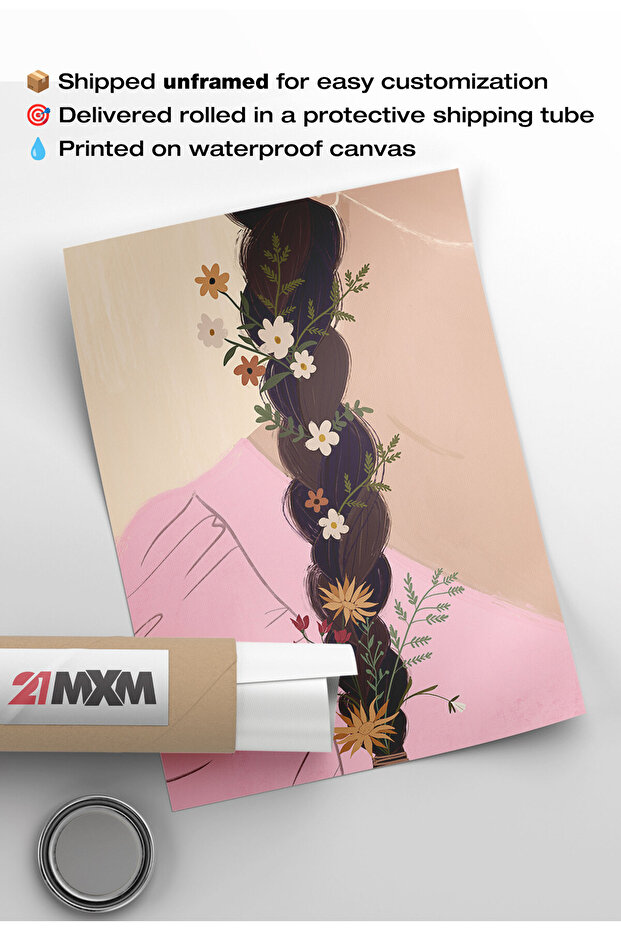 Unframed Boho Style Canvas Poster – Digital Print on Matte Canvas - BOHO 94 - 7