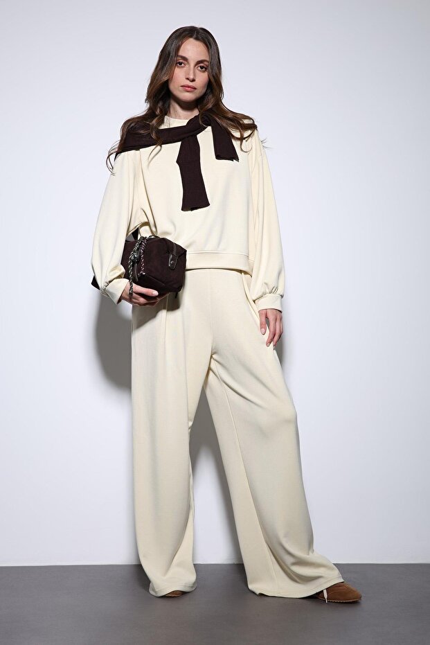 Yellow Wide Leg Relaxed Women's Set