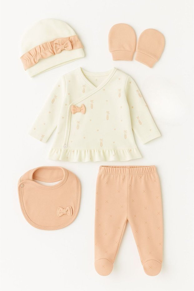 Baby Girl Set Long Sleeve Cotton Newborn Set