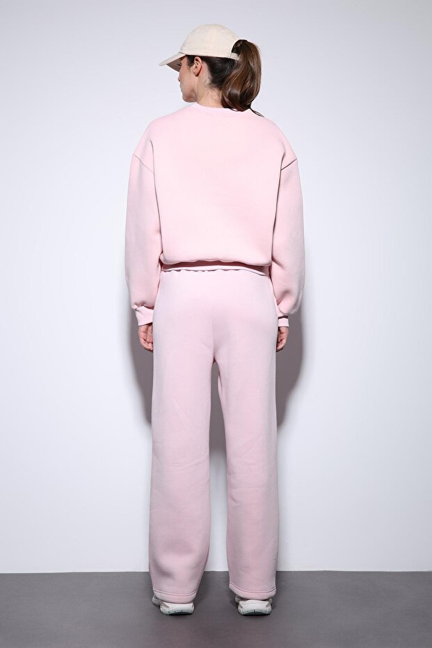 Pembe Basic Kadın Sweatshirt - 7