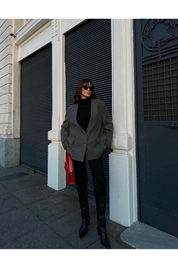 AÇIK GRİ BLAZER STD CEKET - 1