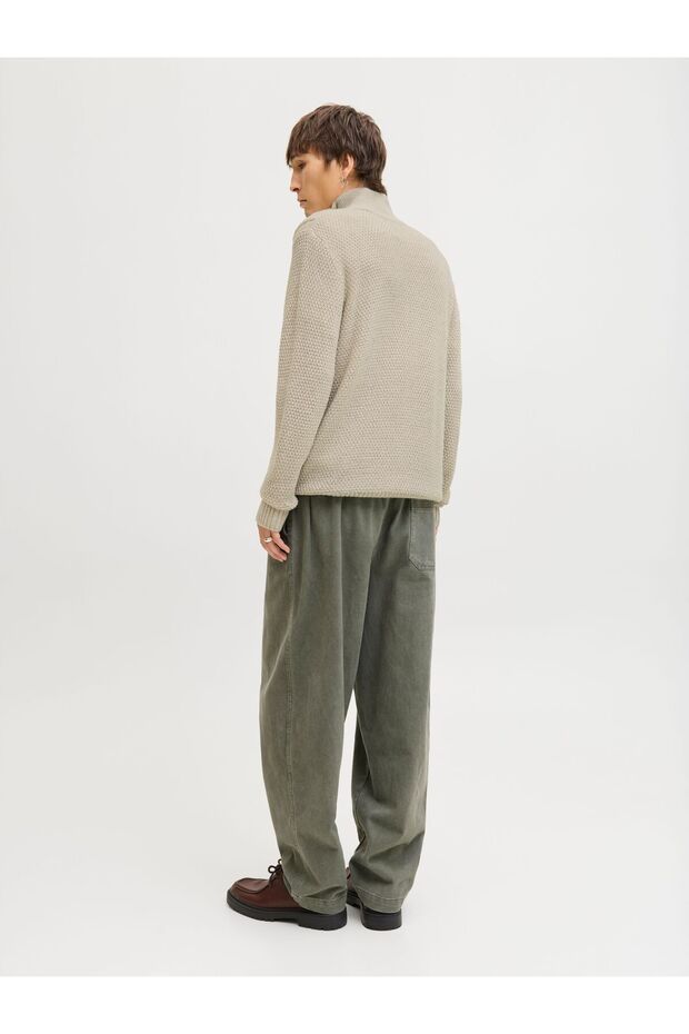 Strickpullover Einfarbig Strickpullover - 3