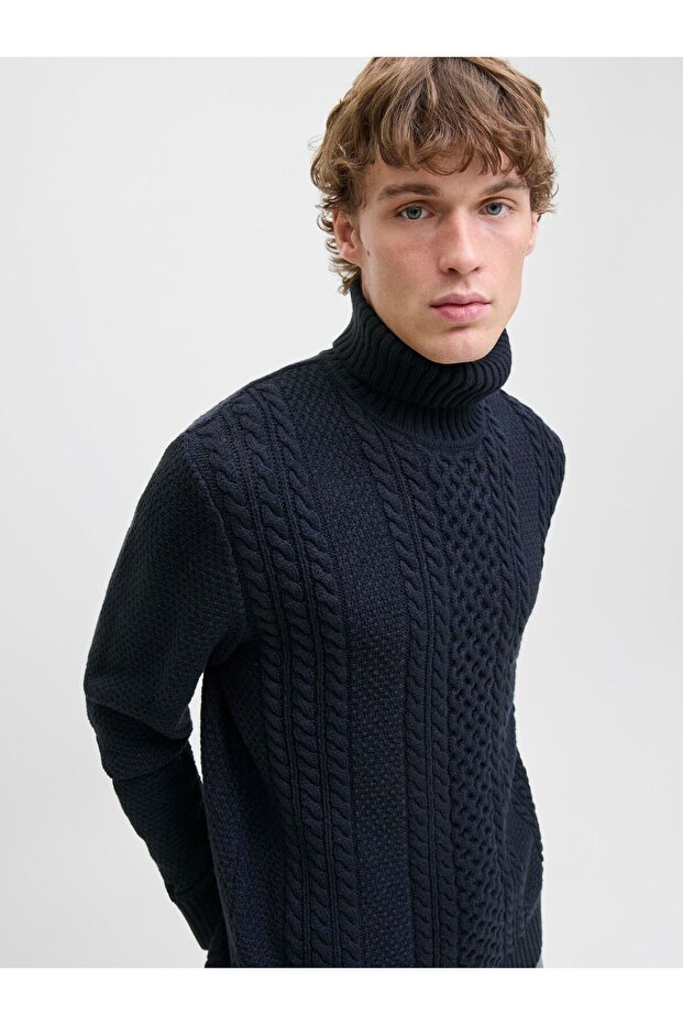 Rollkragenpullover Einfarbig Rollkragenpullover - 7