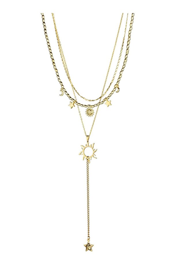 Güneş Objeli Charm Kolye - 1