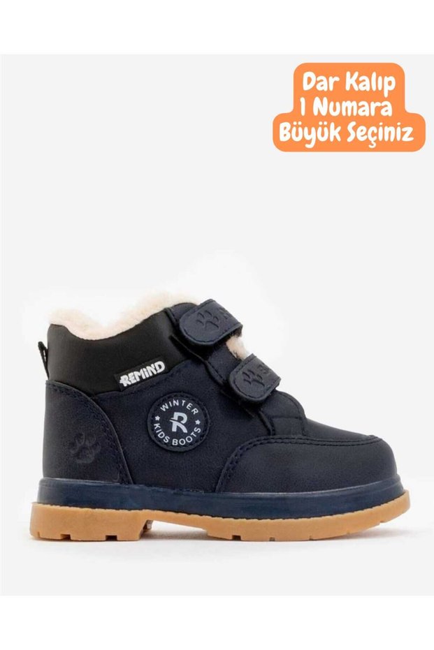 Wool and Fur Inside, Anatomical Velcro Fastening, Baby and Children's Winter Boots, Shoe Size Chart Is as Shown in the Latest Image.