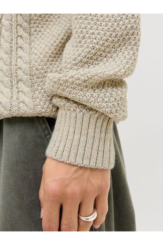 Strickpullover Einfarbig Strickpullover - 5