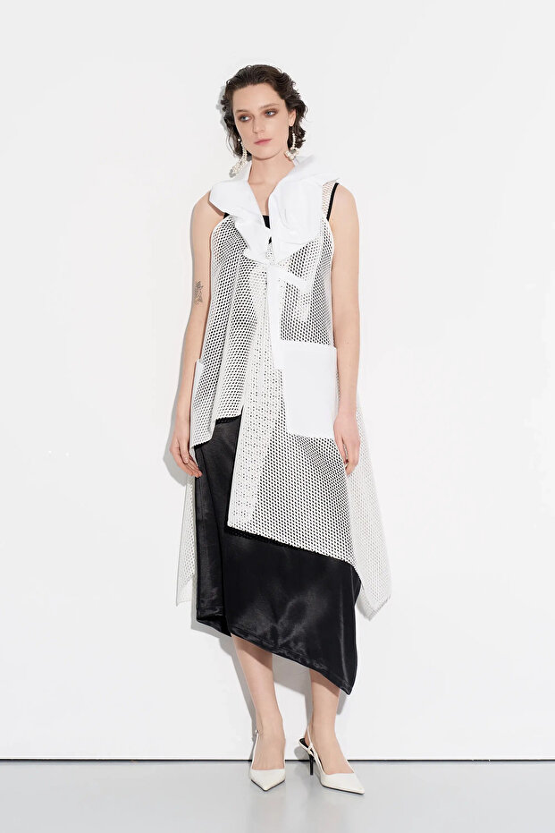 File Yelek - Beyaz - 3